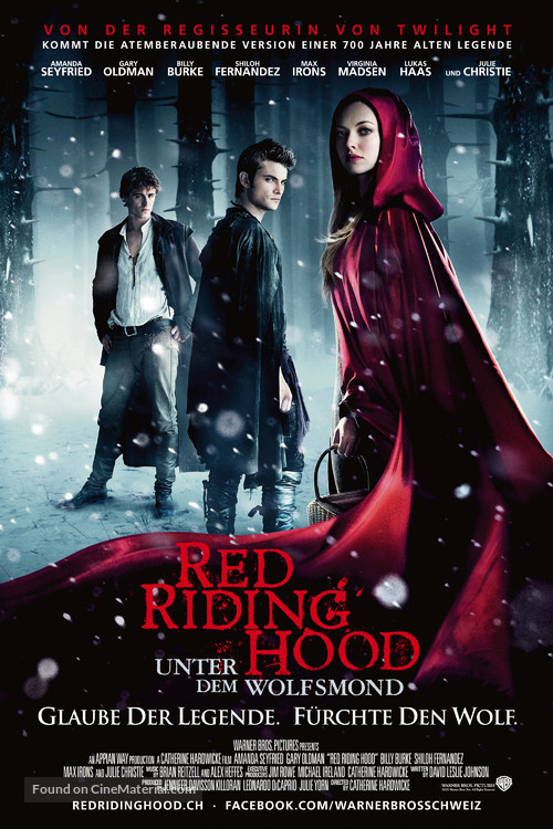 Red Riding Hood - Swiss Movie Poster
