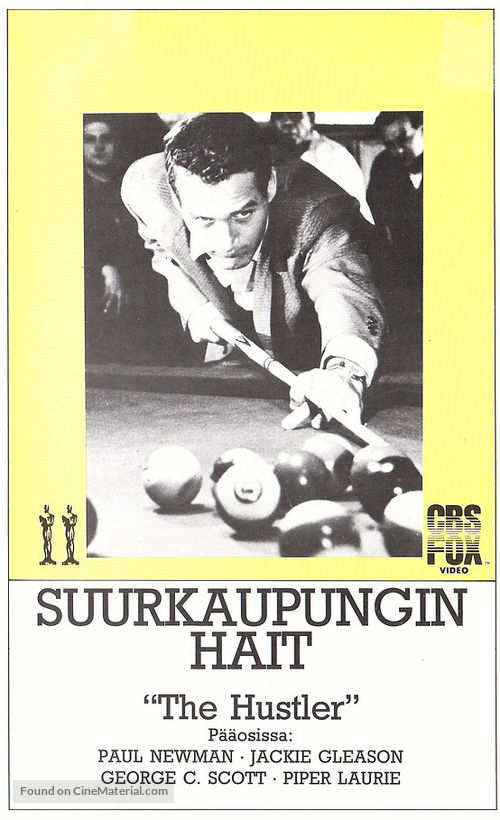 The Hustler - Finnish VHS movie cover