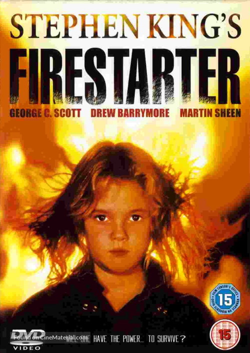 Firestarter - British DVD movie cover