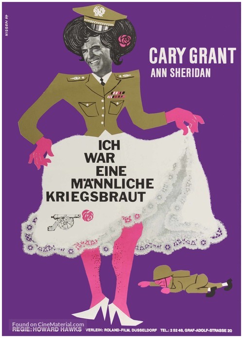 I Was a Male War Bride - German Movie Poster