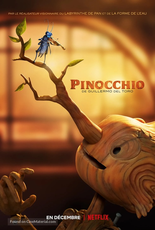 Guillermo del Toro&#039;s Pinocchio - French Movie Poster