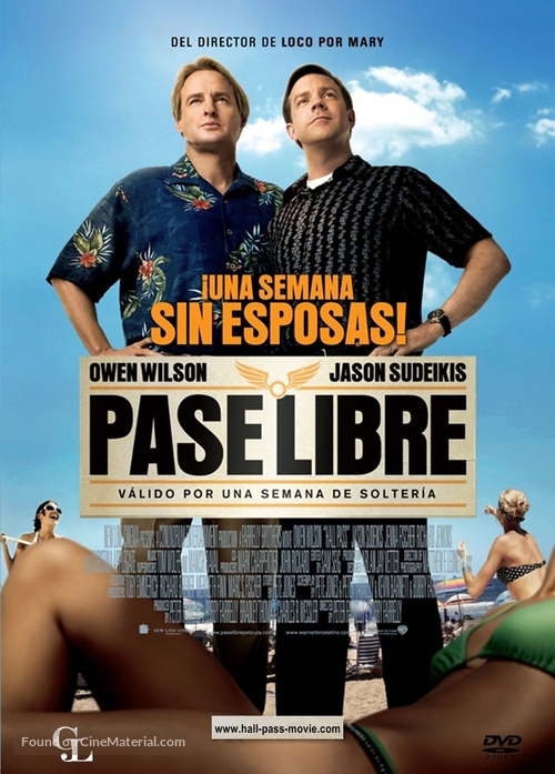 Hall Pass - Colombian DVD movie cover