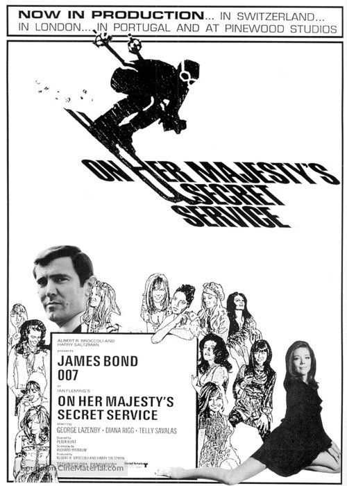On Her Majesty&#039;s Secret Service - British Movie Poster