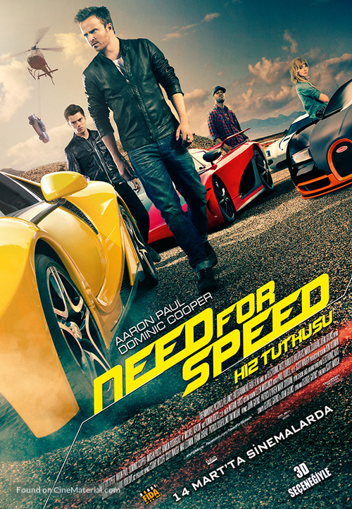 Need for Speed - Turkish Movie Poster