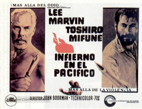 Hell in the Pacific - Spanish Movie Poster
