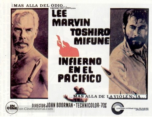 Hell in the Pacific - Spanish Movie Poster