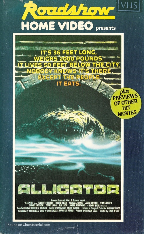 Alligator - Australian VHS movie cover