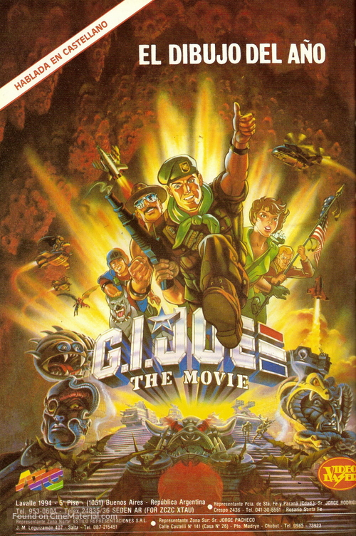 G.I. Joe: The Movie - Argentinian VHS movie cover