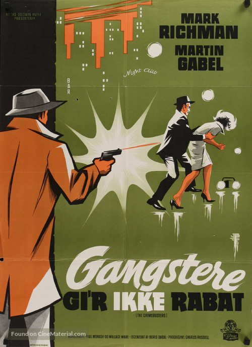 The Crimebusters - Danish Movie Poster