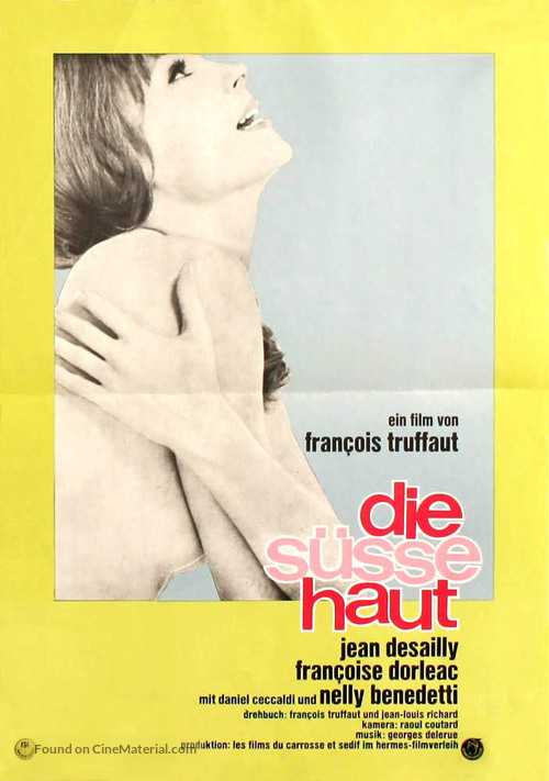 La peau douce - German Movie Poster