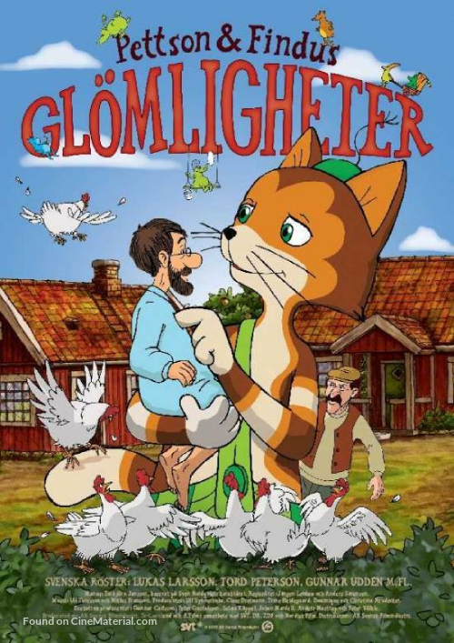 Pettson &amp; Findus - Gl&ouml;mligheter - Swedish Movie Poster