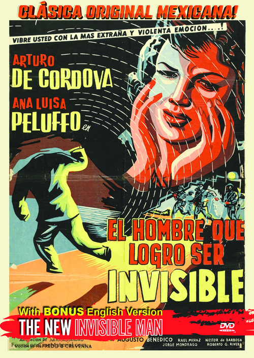 El hombre que logr&oacute; ser invisible - Mexican DVD movie cover