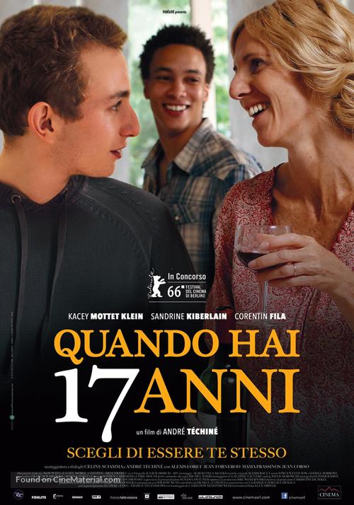 Quand on a 17 ans - Italian Movie Poster
