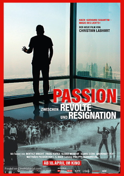 Passion - Between Revolt and Resignation - Swiss Movie Cover