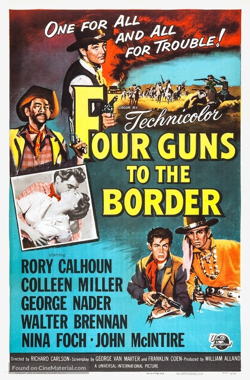 Four Guns to the Border - Movie Poster