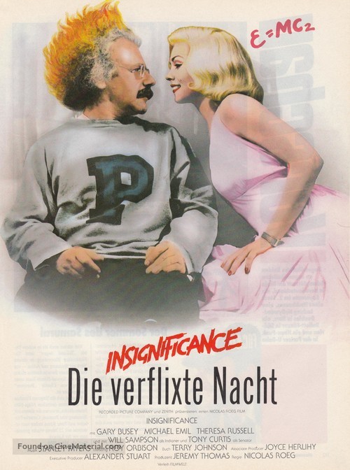 Insignificance - German Movie Poster