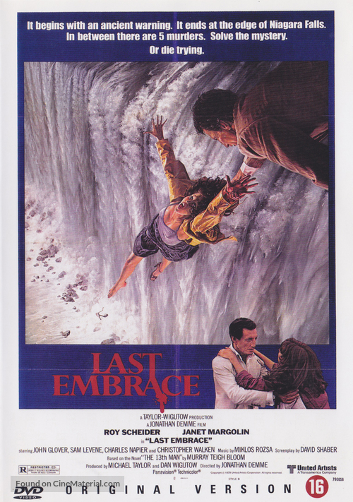 Last Embrace - Dutch DVD movie cover