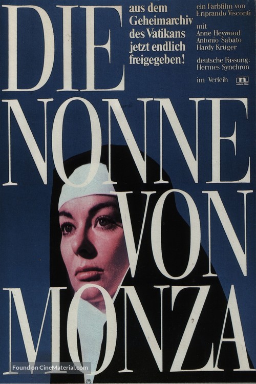 La monaca di Monza - German Movie Poster