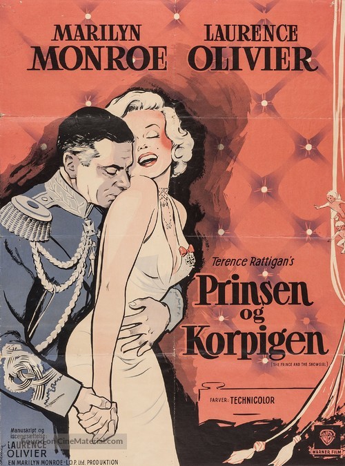 The Prince and the Showgirl - Danish Movie Poster