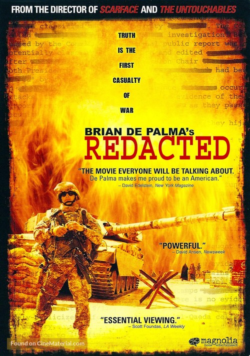 Redacted - DVD movie cover