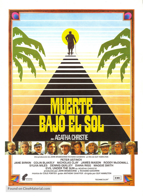 Evil Under the Sun - Spanish Movie Poster