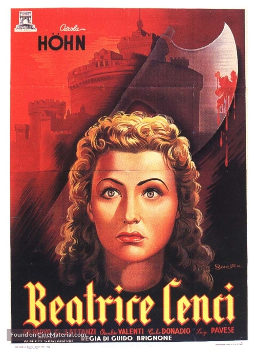 Beatrice Cenci - Italian Movie Poster