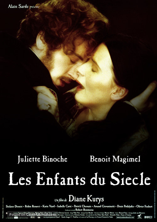 Les enfants du si&egrave;cle - French Theatrical movie poster