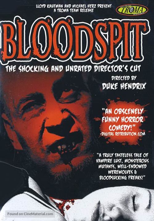 Bloodspit - DVD movie cover