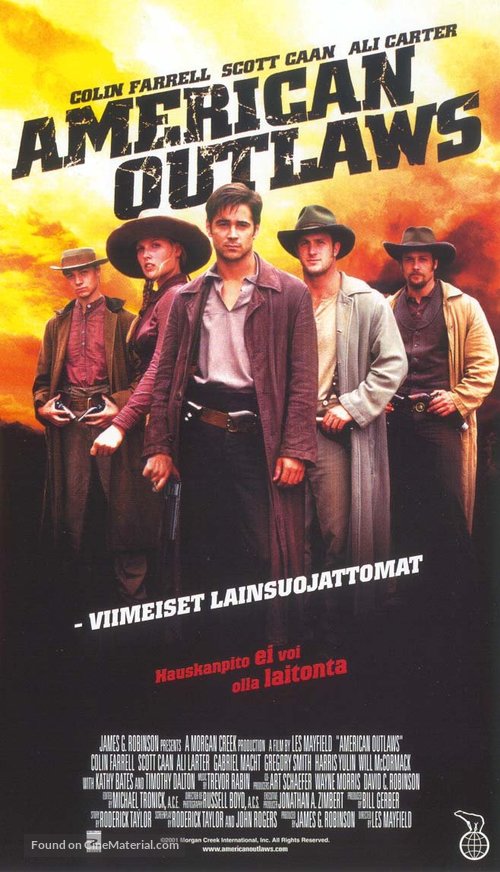 American Outlaws - Finnish Movie Poster