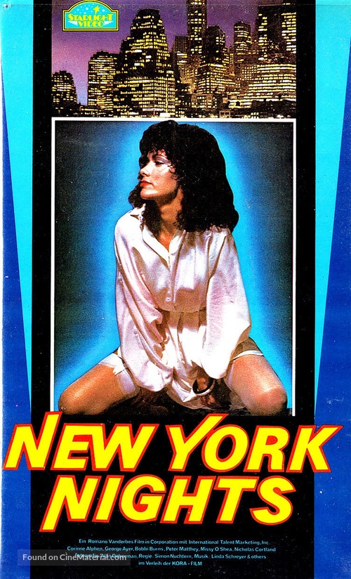 New York Nights - German VHS movie cover