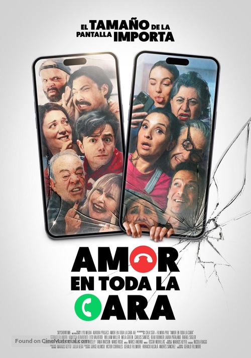 Amor en toda la cara - Spanish Movie Poster