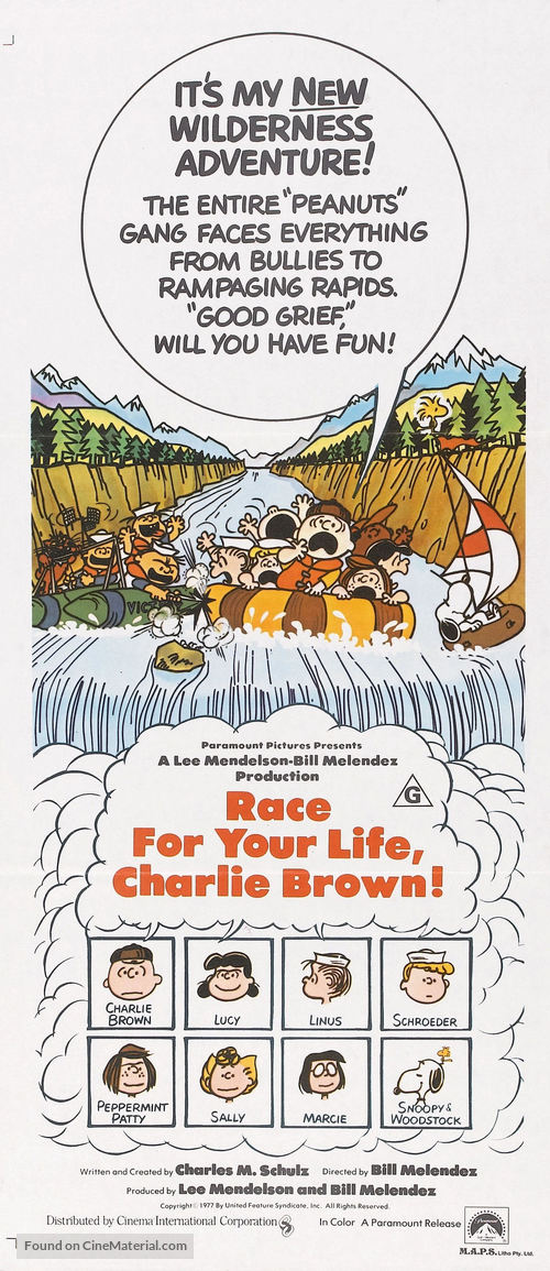 Race for Your Life, Charlie Brown - Australian Movie Poster