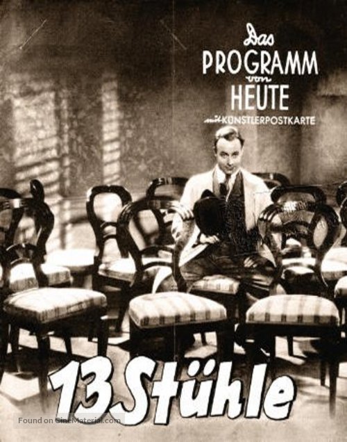 13 St&uuml;hle - German poster