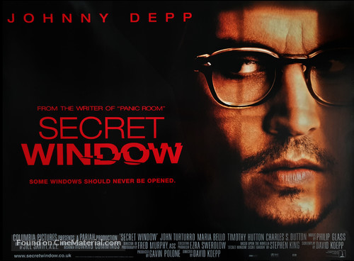Secret Window - British Movie Poster