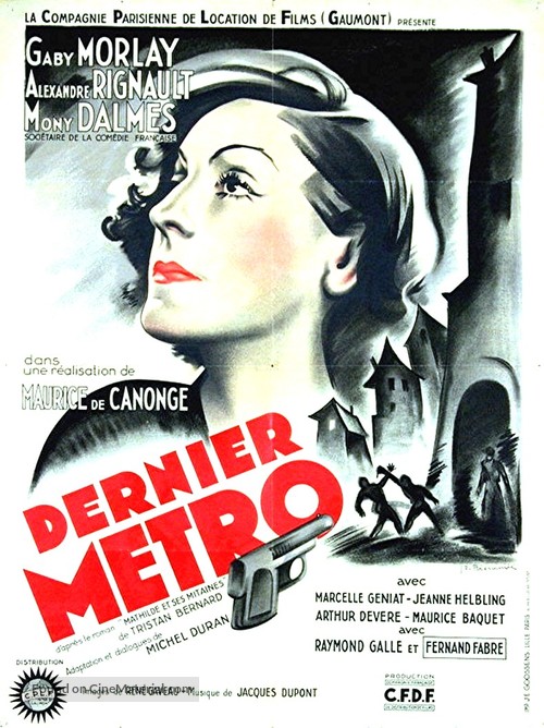 Dernier m&eacute;tro - French Movie Poster