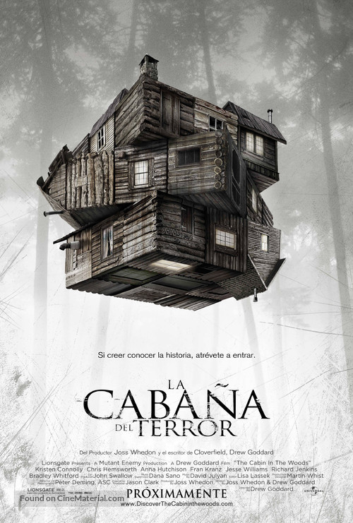 The Cabin in the Woods - Mexican Movie Poster