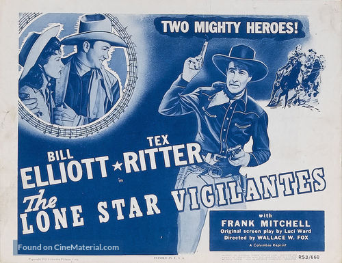 The Lone Star Vigilantes - Movie Poster