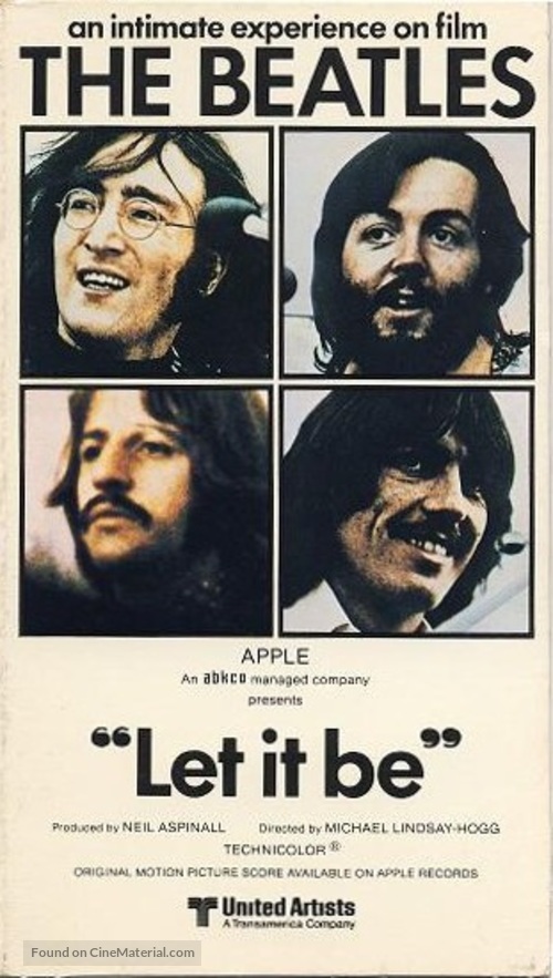 Let It Be - VHS movie cover