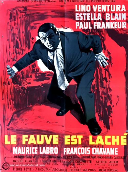 Le fauve est l&acirc;ch&eacute; - French Movie Poster