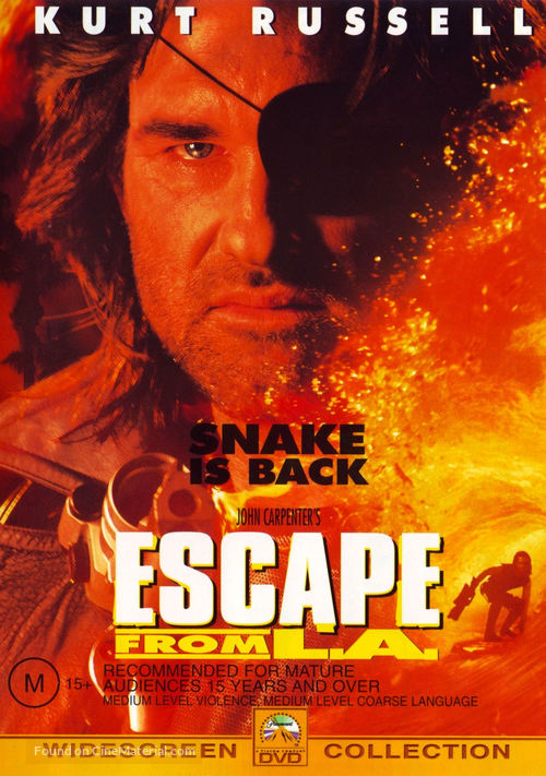 Escape from L.A. - Australian DVD movie cover