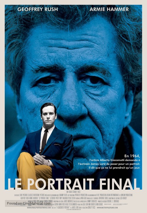 Final Portrait - Canadian Movie Poster