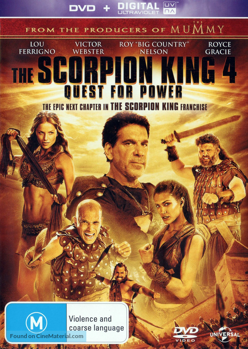 The Scorpion King: The Lost Throne - Australian DVD movie cover