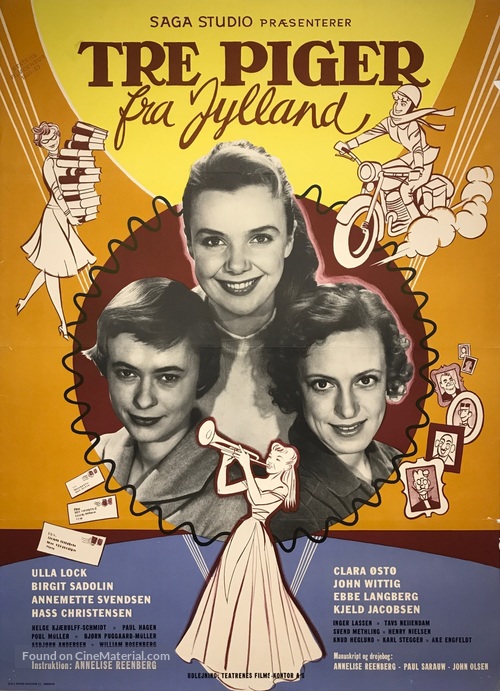 Tre piger fra Jylland - Danish Movie Poster