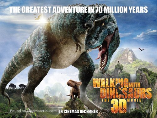 Walking with Dinosaurs 3D - British Movie Poster