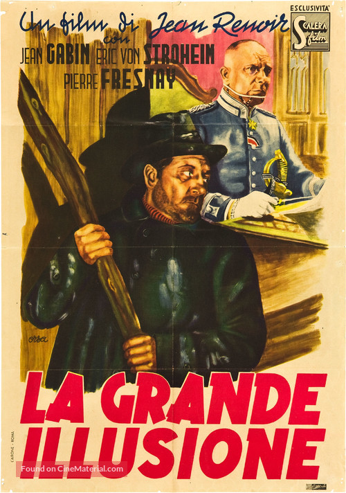 La grande illusion - Italian Movie Poster