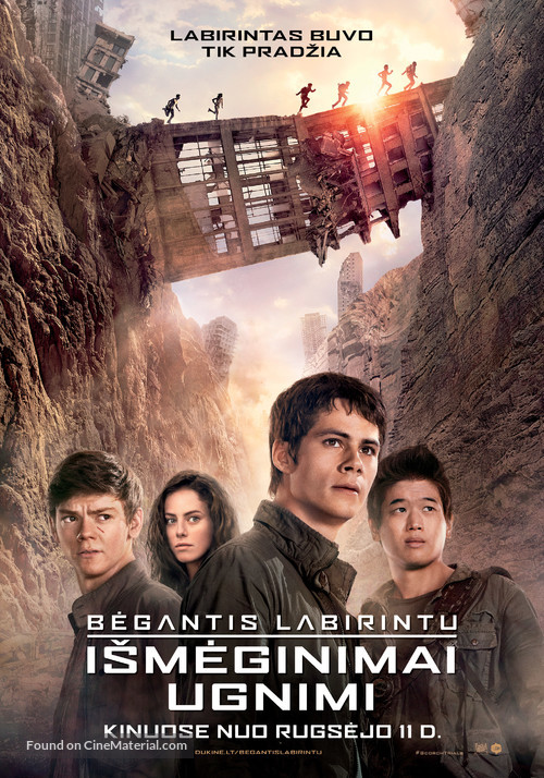 Maze Runner: The Scorch Trials - Lithuanian Movie Poster