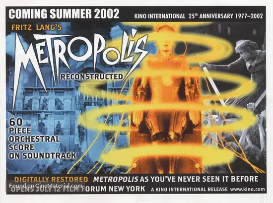 Metropolis - Re-release movie poster