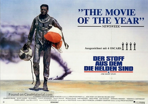 The Right Stuff - German Movie Poster