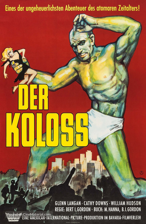 The Amazing Colossal Man - German Movie Poster