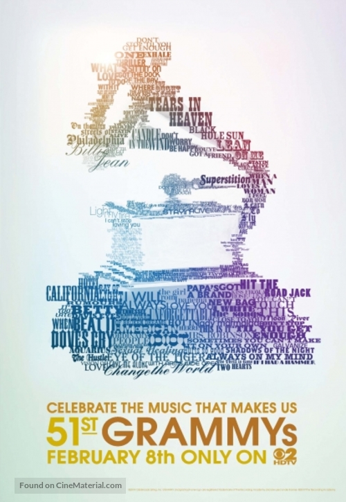 The 51st Annual Grammy Awards - Movie Poster